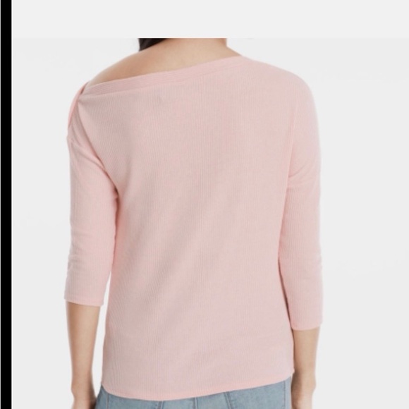 Women's Pink Ribbed Top - Picture 7 of 7